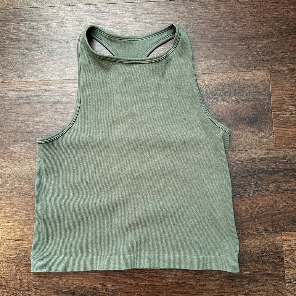 Free People Intimate Olive Green Tank Top M / L